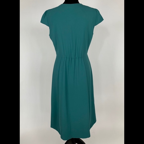 J. Crew Dresses Jcrew Tall Buttonfront Capsleeve Midi Dress 8 T